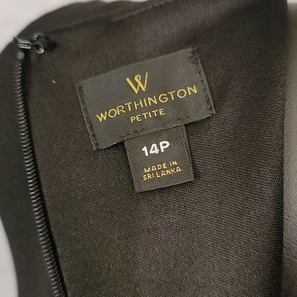 BRAND NEW WORTHINGTON SLEEVELESS HIDDEN ZIPPER CLOSURE SHEATH DRESS - Picture 15 of 16